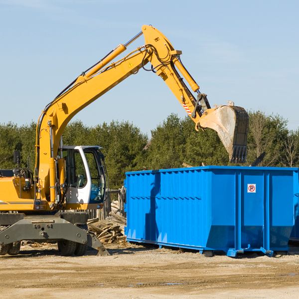 what are the rental fees for a residential dumpster in Nashville NC